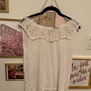 White linen like shirt